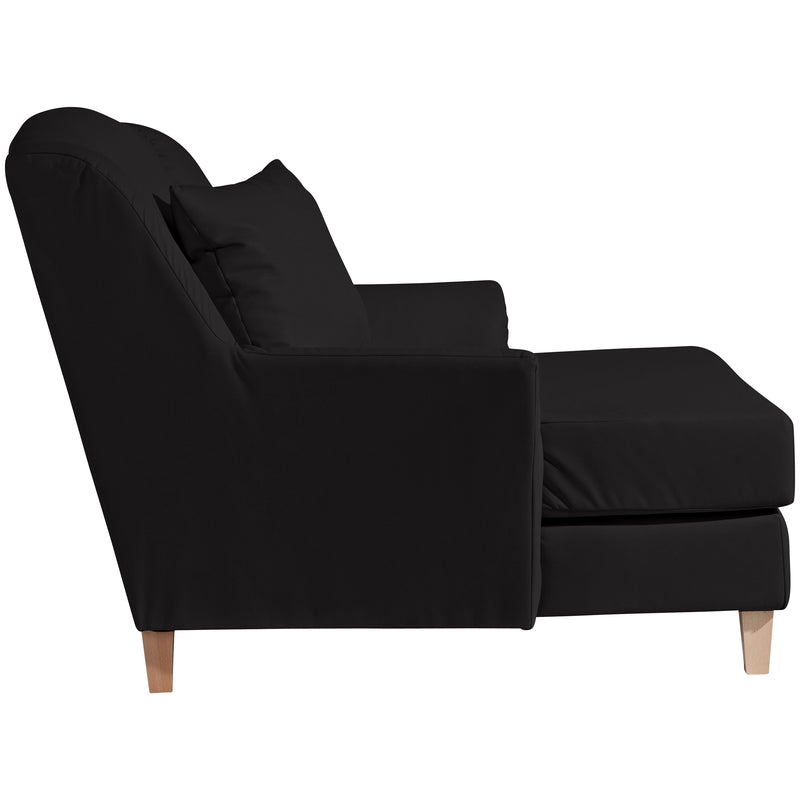 Max Winzer Big-Sessel inkl. 1x Zierkissen 55x55cm Judith schwarz