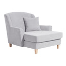 Max Winzer Big Armchair incl. 1x decorative cushion 55x55cm Judith silver