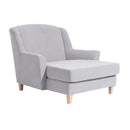 Max Winzer Big Armchair incl. 1x decorative cushion 55x55cm Judith silver