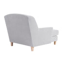Max Winzer Big Armchair incl. 1x decorative cushion 55x55cm Judith silver