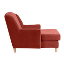 Max Winzer Big armchair including 1x decorative cushion 55x55cm Judith terracotta