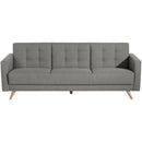 Max Winzer Sofa 3-Sitzer mit Bettfunktion Julian hellgrau