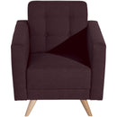 Fauteuil Julian bordeaux de Max Winzer
