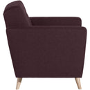 Fauteuil Julian bordeaux de Max Winzer