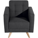 Fauteuil Julian graphite de Max Winzer