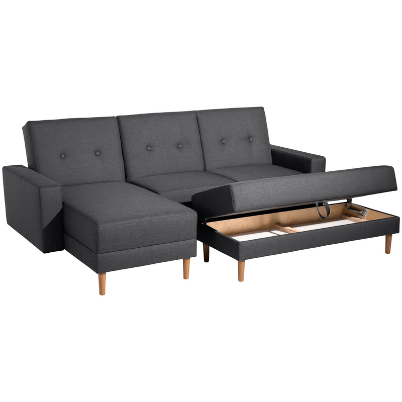Max Winzer Funktionssofa mit Hocker Just Cool graphit