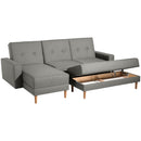 Max Winzer Funktionssofa mit Hocker Just Cool hellgrau