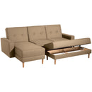 Canapé fonctionnel Max Winzer avec tabouret Just Cool sable