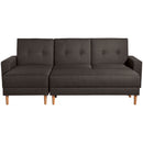 Max Winzer Funktionssofa mit Hocker Just Cool schoko