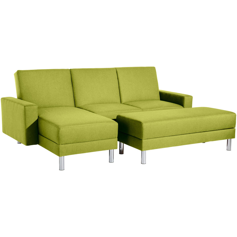 Max Winzer Funktionssofa mit Hocker Just Fashion apfel