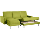 Max Winzer Funktionssofa mit Hocker Just Fashion apfel