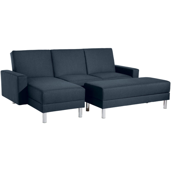 Max Winzer Funktionssofa mit Hocker Just Fashion blau