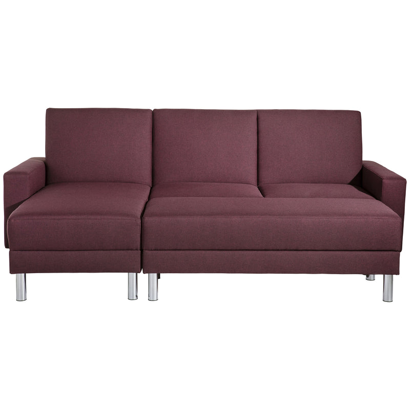 Max Winzer Funktionssofa mit Hocker Just Fashion burgund