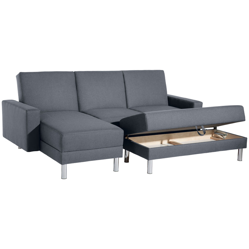 Max Winzer Funktionssofa mit Hocker Just Fashion denim