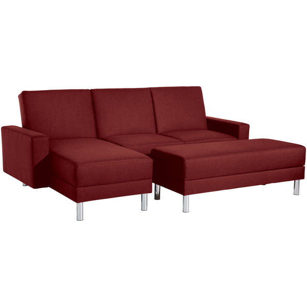 Max Winzer functional sofa with stool Just Fashion red