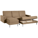 Max Winzer Funktionssofa mit Hocker Just Fashion sand