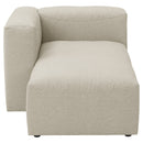 Max Winzer Longchair armrest left Lena cream