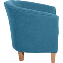 Fauteuil Max Winzer Livia pétrole