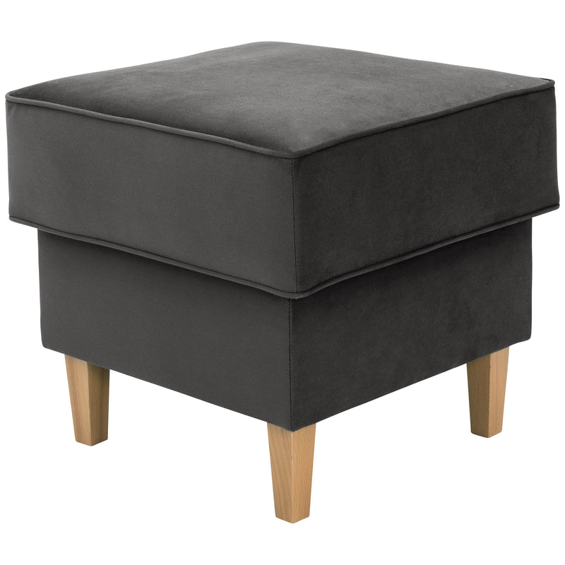 Max Winzer Ohrenbackensessel + Hocker Lorris anthrazit