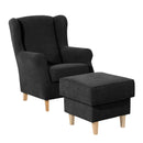 Max Winzer Ohrenbackensessel Lorris schwarz