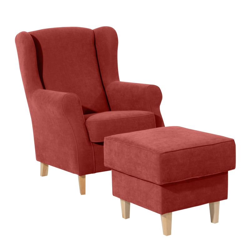 Max Winzer Ohrenbackensessel Lorris terracotta