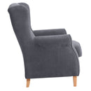 Fauteuil à oreilles Lorris de Max Winzer anthracite