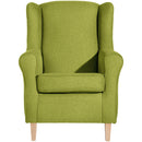 Fauteuil à oreilles Max Winzer Lorris pomme