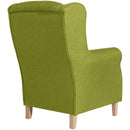 Fauteuil à oreilles Max Winzer Lorris pomme