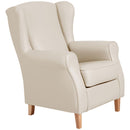 Fauteuil à oreilles Lorris beige de Max Winzer