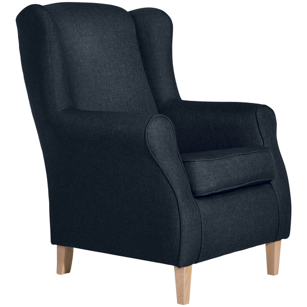 Max Winzer wingback chair Lorris blue