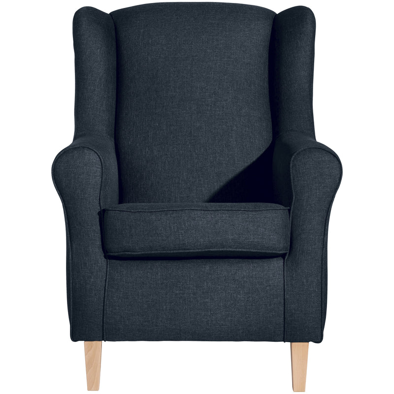 Max Winzer wingback chair Lorris blue