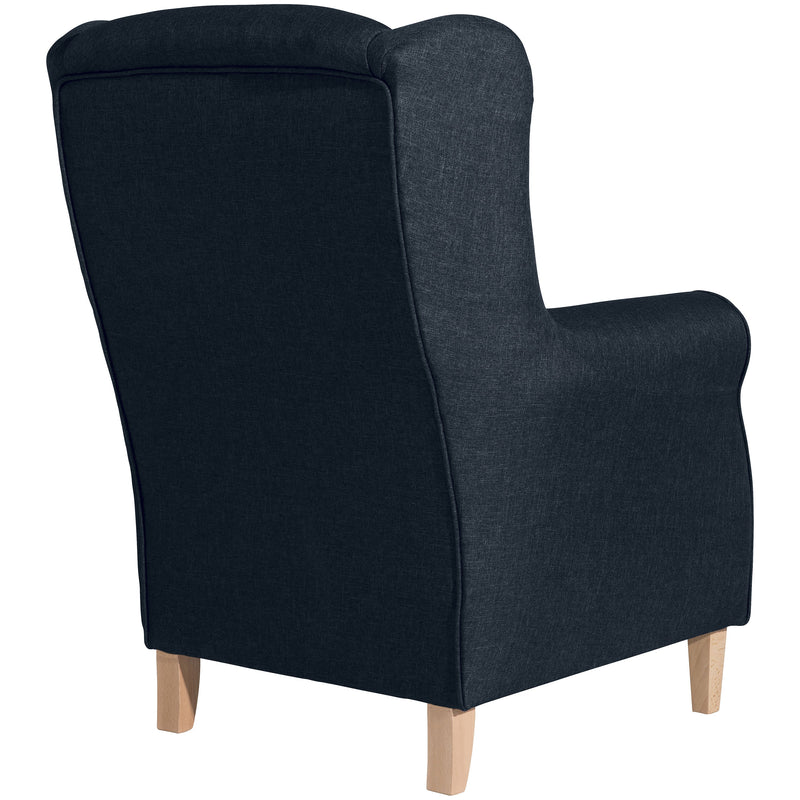 Max Winzer wingback chair Lorris blue