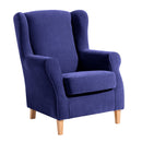 Max Winzer wingback chair Lorris blue
