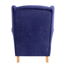 Max Winzer wingback chair Lorris blue