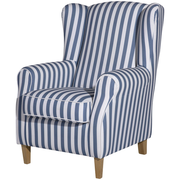 Max Winzer wingback chair Lorris blue