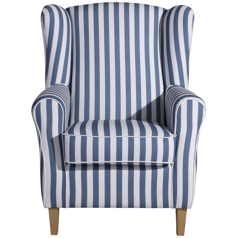 Max Winzer wingback chair Lorris blue