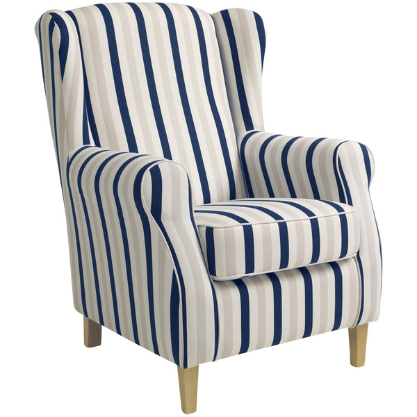 Max Winzer wingback chair Lorris blue