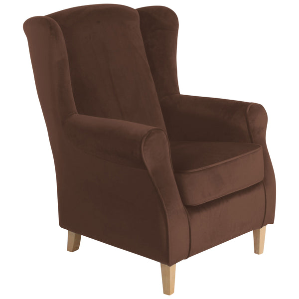Max Winzer wingback chair Lorris brown