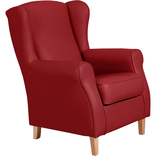 Max Winzer wingback chair Lorris chilli