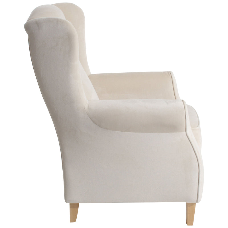Max Winzer wingback chair Lorris cream