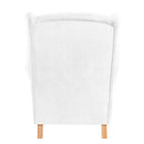 Fauteuil à oreilles Max Winzer Lorris crème