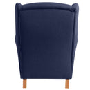 Max Winzer Ohrenbackensessel Lorris dunkelblau