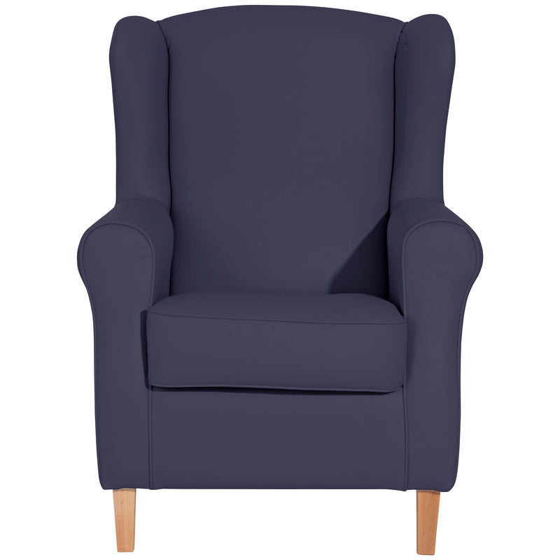 Max Winzer wingback chair Lorris dark blue