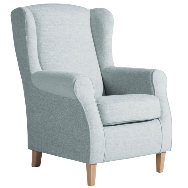 Max Winzer wingback chair Lorris ice blue