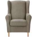 Fauteuil à oreilles Lorris de Max Winzer marron clair