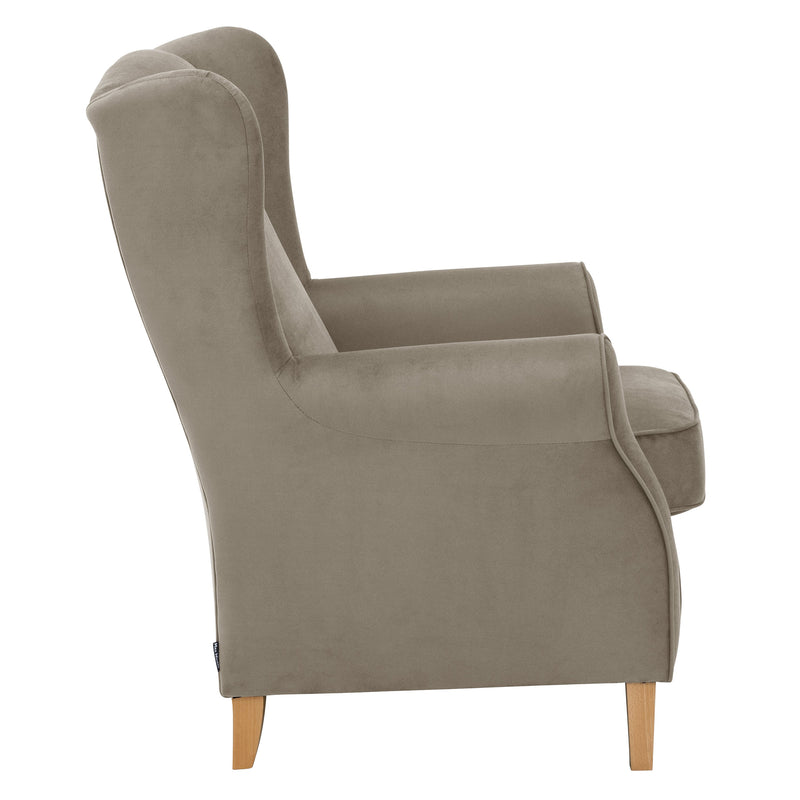 Max Winzer wingback chair Lorris light brown