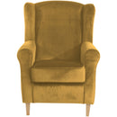 Fauteuil à oreilles Max Winzer Lorris mais