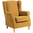 Fauteuil à oreilles Max Winzer Lorris mais