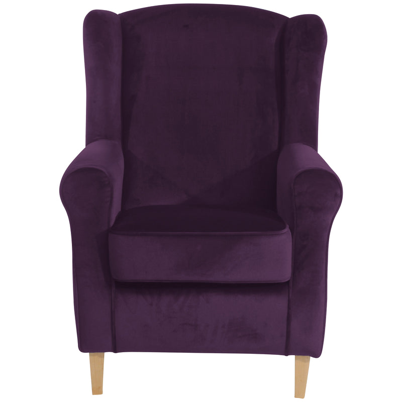Max Winzer Ohrenbackensessel Lorris purple