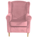 Max Winzer Ohrenbackensessel Lorris rosé